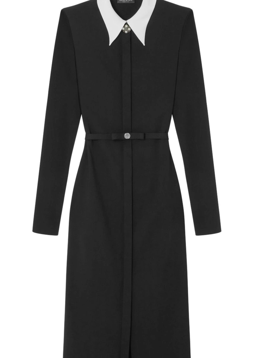 Women Versace dress midi pearl-detailing 0429